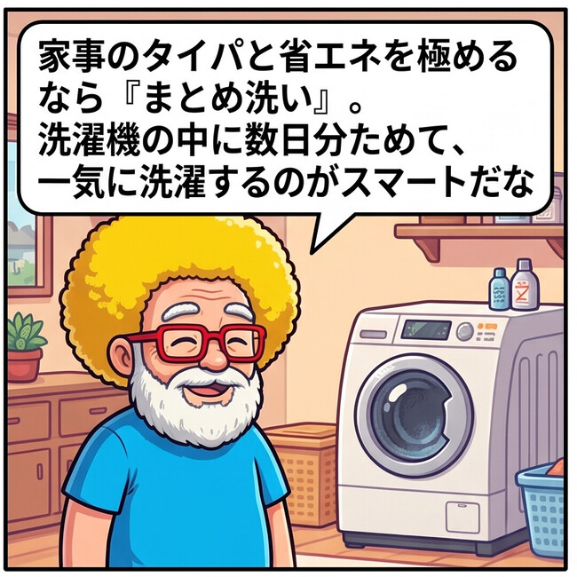 一気に洗濯するのがスマート