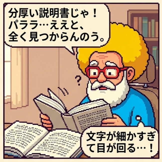 分厚い説明書じゃ！