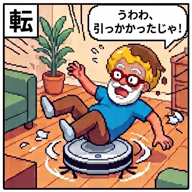 引っかかったじゃ！