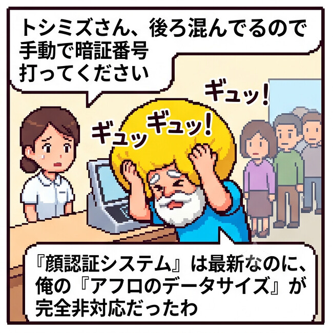 アフロのデータサイズが…