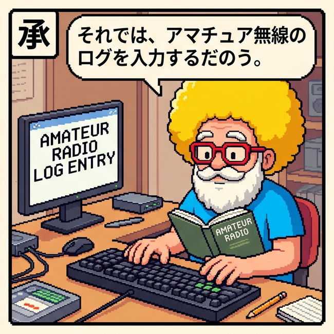 ログを入力するだのう