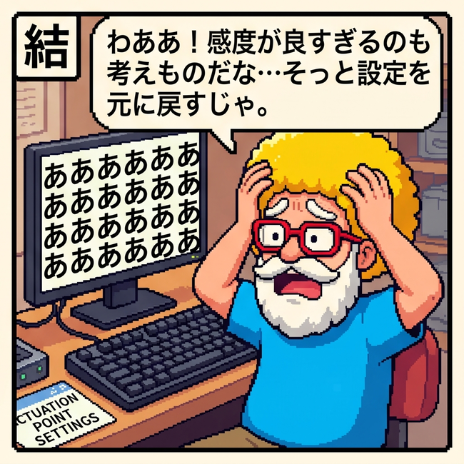 感度が良すぎるのも考えものだな
