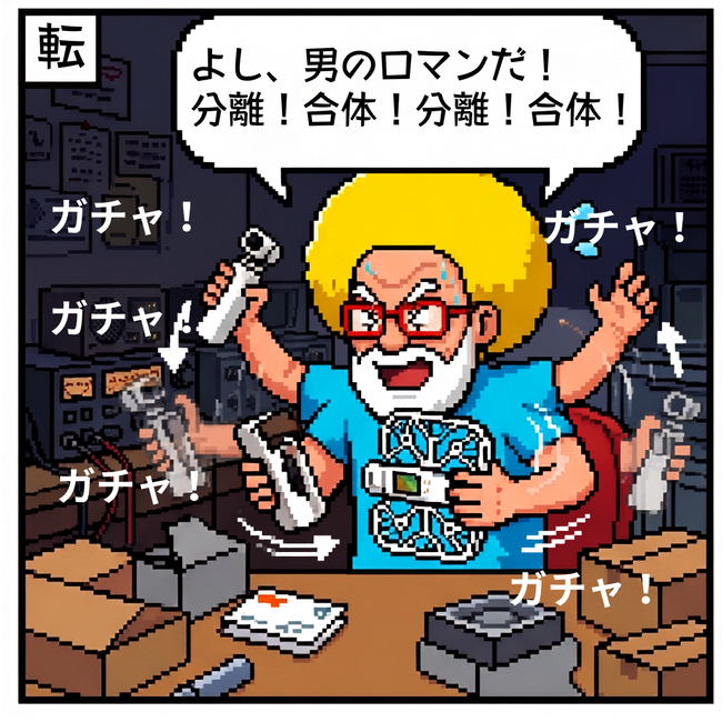 分離！合体！