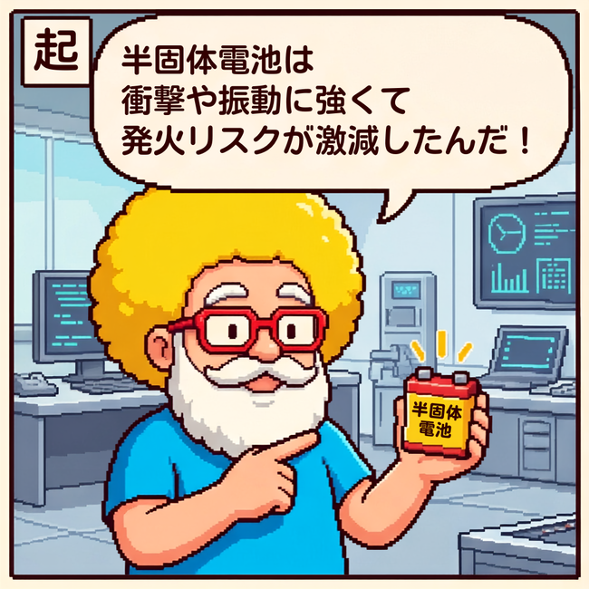 半固体電池は…
