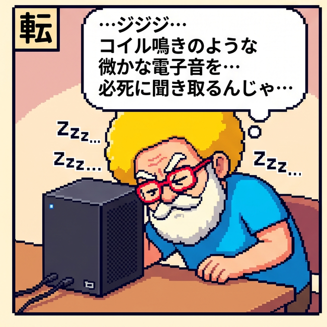 必死に聞き取るんじゃ