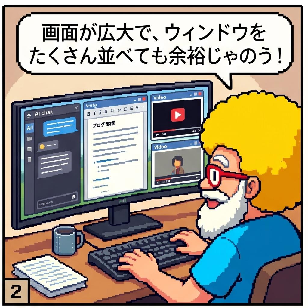 たくさん並べても余裕