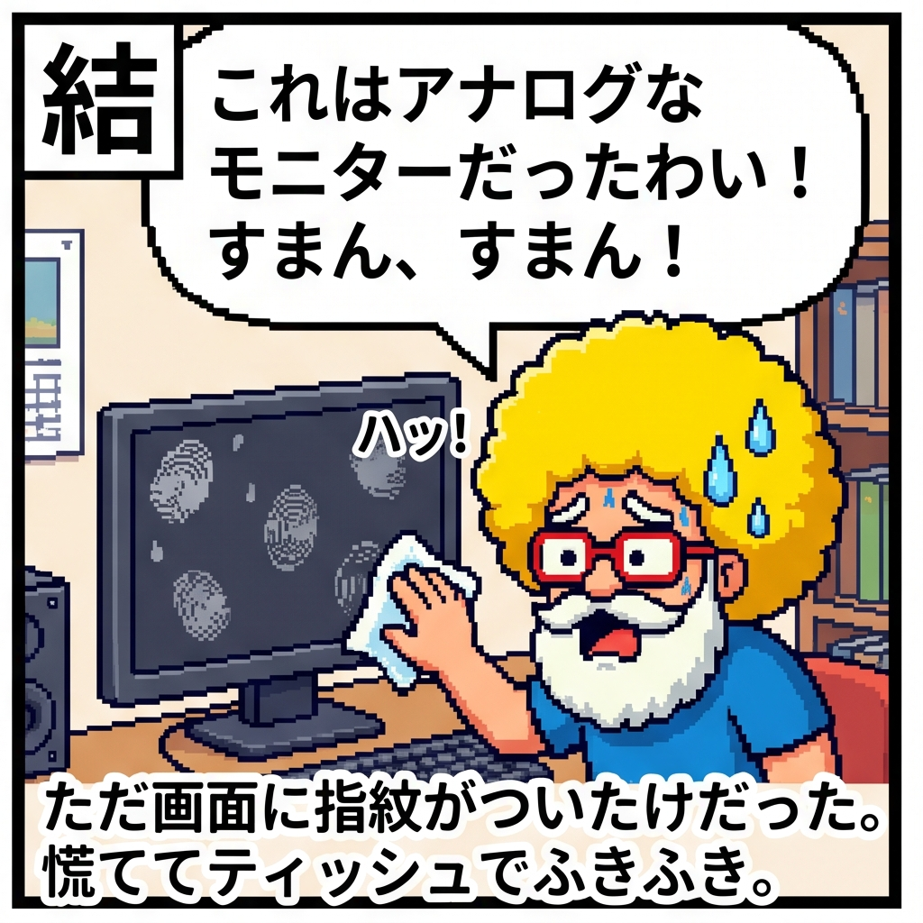 アナログモニターだったわい