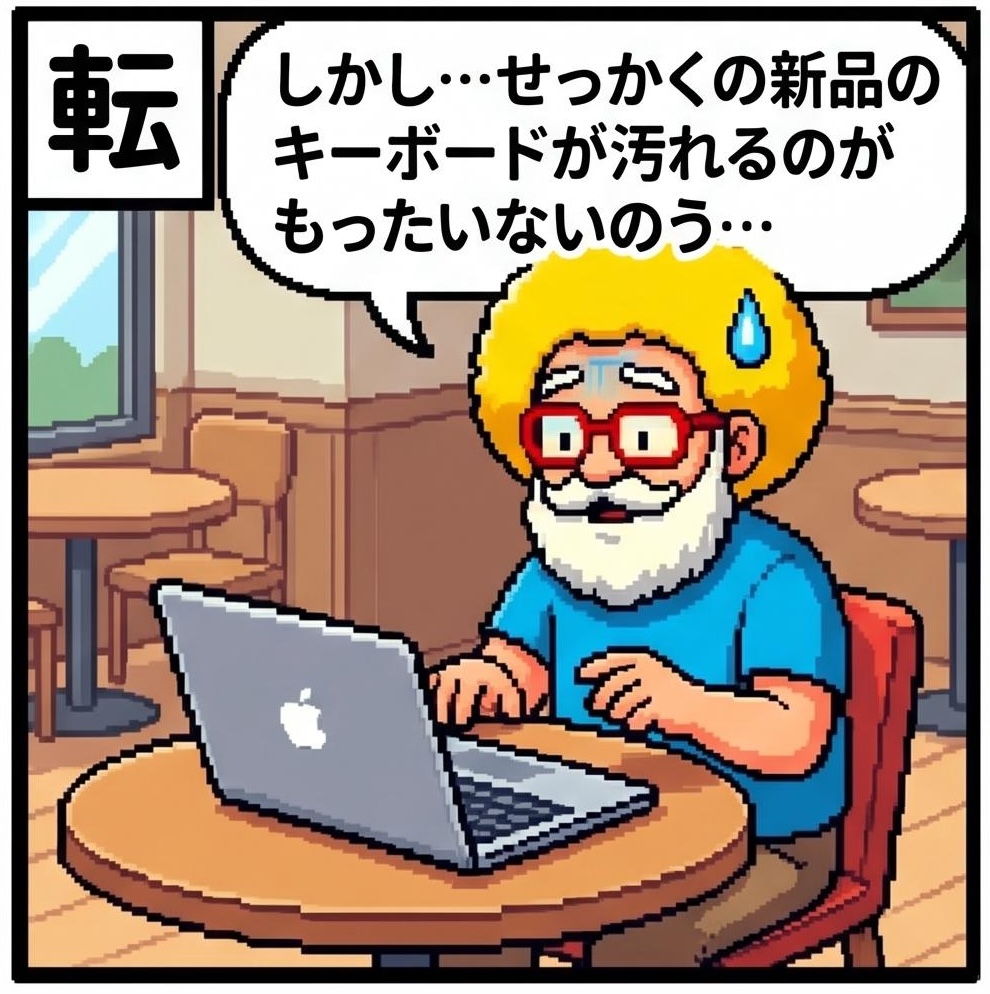キーボードが汚れるのが…