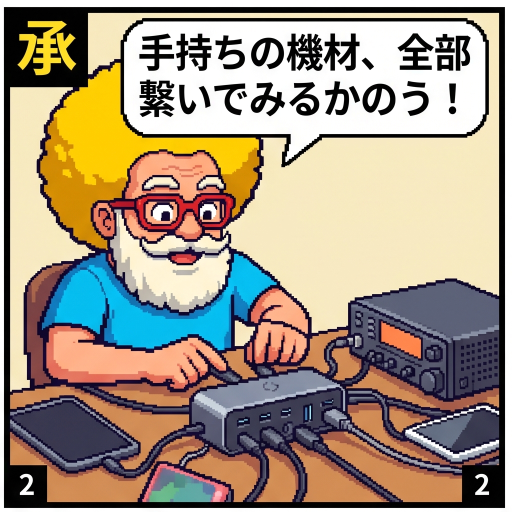 全部つないでみるかのう