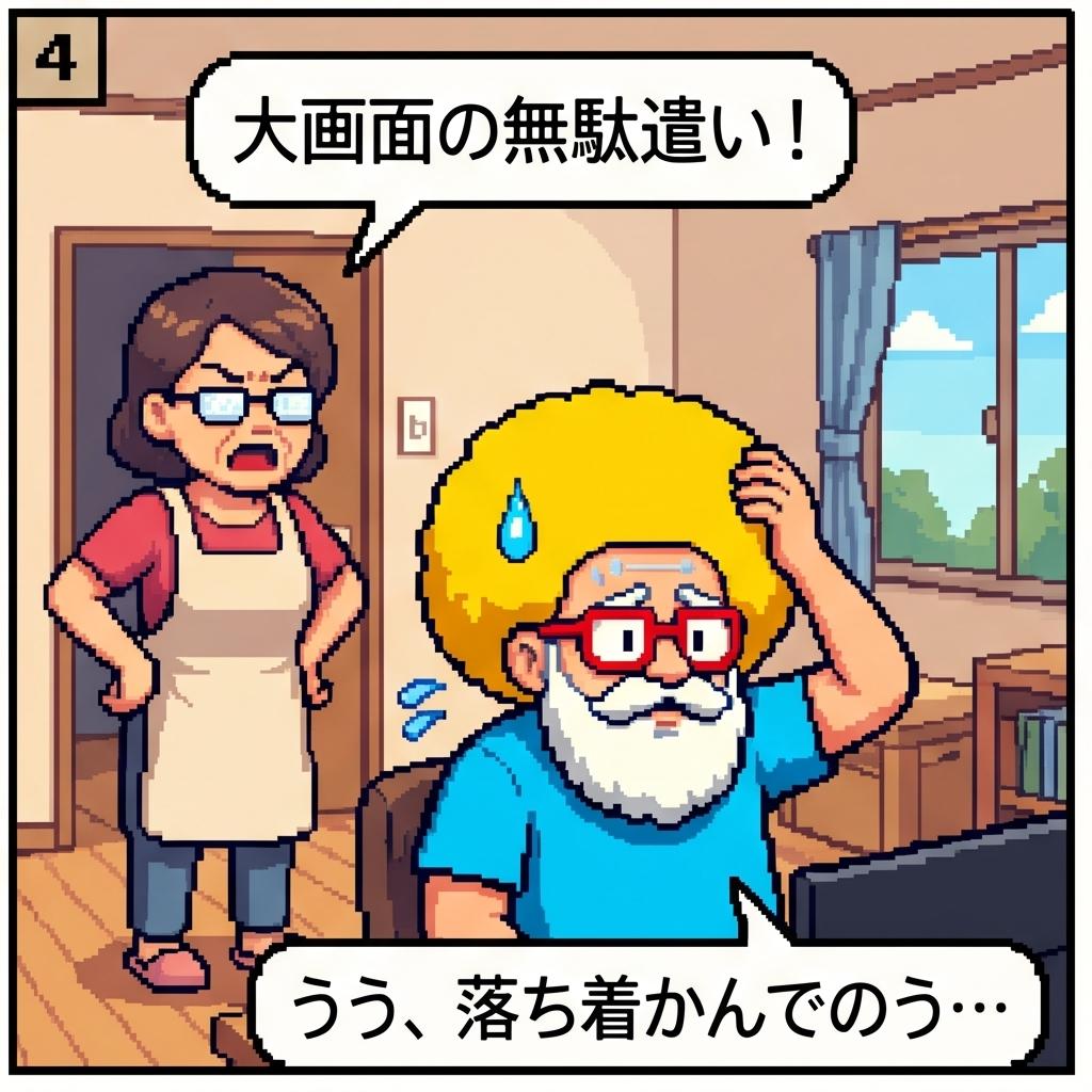 大画面の無駄遣い