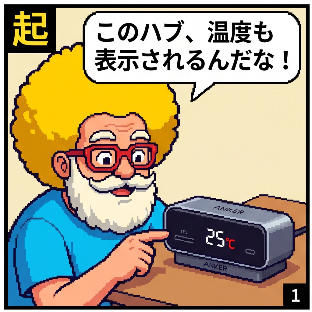 温度も表示