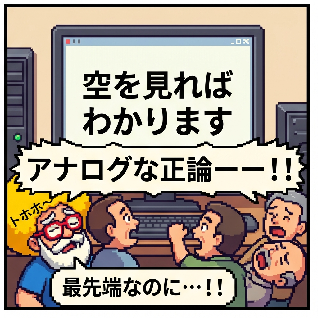 空を見ればわかります